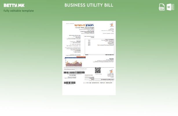 Деловната сметка за комунални услуги на Electric Corporation во модерен стил на 